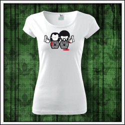 Vtipné dámske tričko s potlačou Pulp Fiction