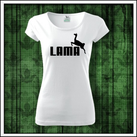 Vtipny darcek na narodeniny dámske tričko Lama