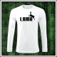 Vtipné pánske dlhorukávové tričko Lama