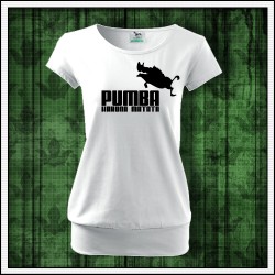 Vtipné dámske tričko s patentom Pumba hakuna matata