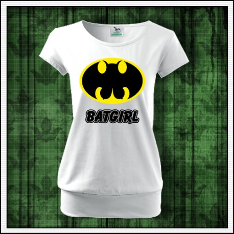 Vtipné dámske tričko s patentom Batgirl