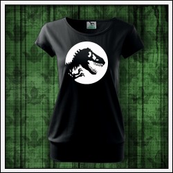 Dámske svietiace tričko s patentom Dinosaurus