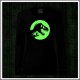 Dámske dlhorukávové tričko so svietiacim obrázkom Dinosaura