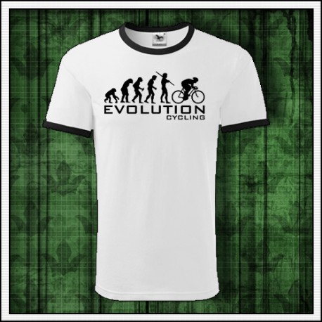 vtipný darček pre cyklistu tričko Evolution Cycling