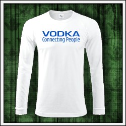 Vtipné pánske 180 g. dlhorukávové tričká Vodka