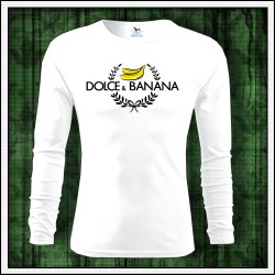 Vtipné pánske 160g. dlhorukávové tričká Dolce & Banana