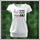 Vtipné dámske tričko s patentom Krásna krajšia najkrajšia JA, vianočný darček