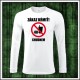 Vtipné pánske dlhorukávové tričko Zákaz kŕmiť chudnem