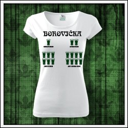 Vtipné dámske tričko Borovička - anticoronavirus