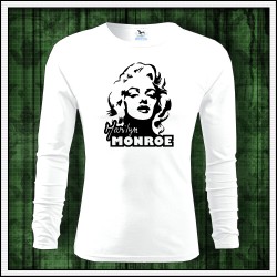 Pánske 160g. dlhorukávové tričká Marilyn Monroe