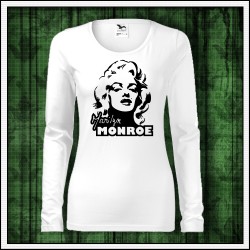 Dámske dlhorukávové retro tričko Marilyn Monroe retro darček