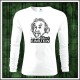 Pánske dlhorukávové retro tričko Albert Einstein retro darček