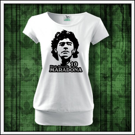 Dámske retro tričko s patentom Diego Armando Maradona