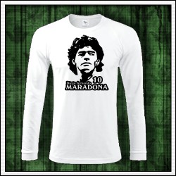 Pánske 180 g. dlhorukávové tričká Diego Armando Maradona