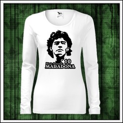 Dámske dlhorukávové retro tričko Diego Armando Maradona