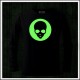 Detské 160g. dlhorukávové fosforové tričko Alien