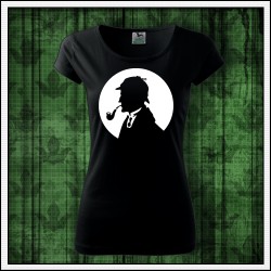 Dámske svietiace tričko Sherlock Holmes