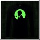 Pánske 180 g. dlhorukávové tričko so svietiacou potlačou Sherlock Holmes