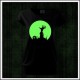 Dámske svietiace tričko s potlačou horor Zombie ruka