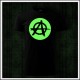 Punkerské fosforové tričko Anarchy