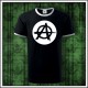 Unisex dvojfarebné svietiace tričko Anarchia