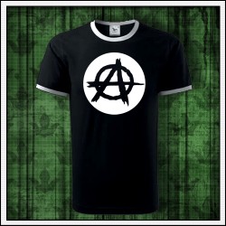 Unisex dvojfarebné svietiace tričko Anarchia