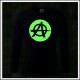 Pánske dlhorukávové tričko fosforová potlač Anarchy