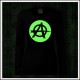 Dámske dlhorukávové tričko s fosforovou potlačou Anarchia