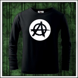Detské 160g. dlhorukávové svietiace tričko Anarchy